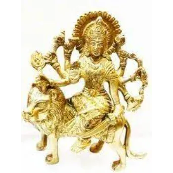 Golden Metal God Statue